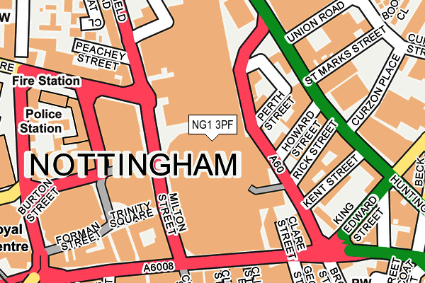 NG1 3PF map - OS OpenMap – Local (Ordnance Survey)