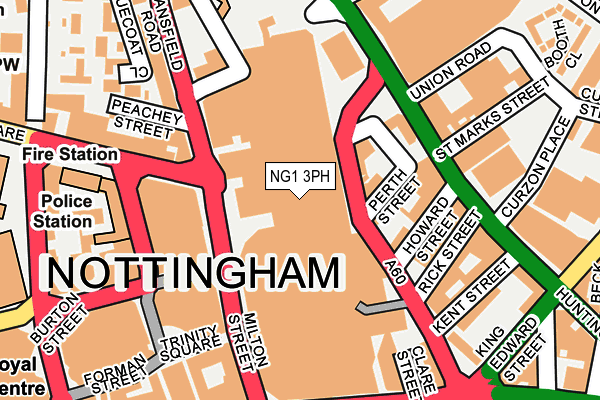 NG1 3PH map - OS OpenMap – Local (Ordnance Survey)