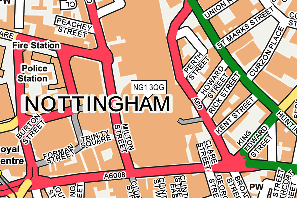 NG1 3QG map - OS OpenMap – Local (Ordnance Survey)