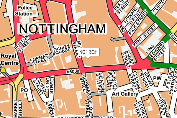 NG1 3QH map - OS OpenMap – Local (Ordnance Survey)