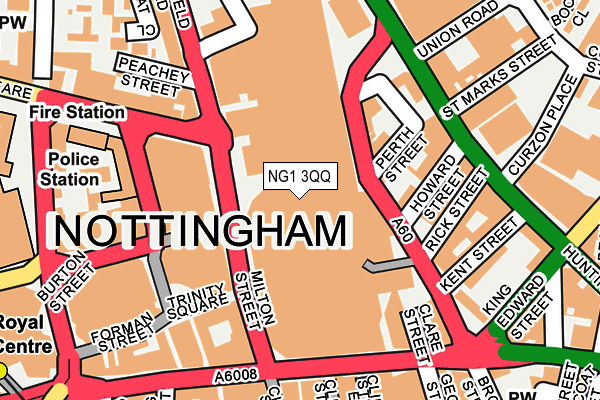 NG1 3QQ map - OS OpenMap – Local (Ordnance Survey)