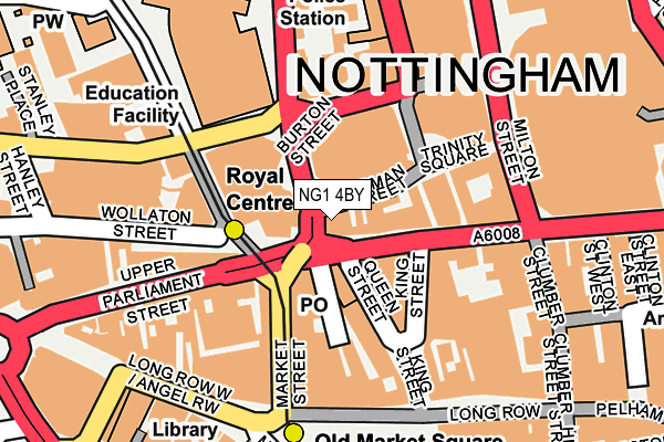 NG1 4BY map - OS OpenMap – Local (Ordnance Survey)