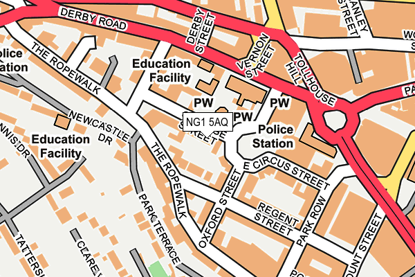 Map of EAST BRIDGFORD HOMES LIMITED at local scale