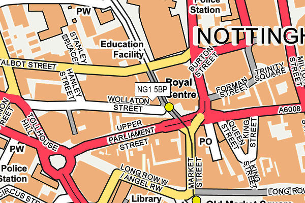 NG1 5BP map - OS OpenMap – Local (Ordnance Survey)