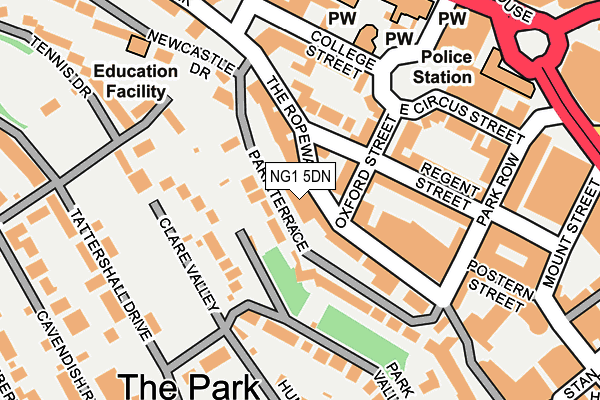 Map of OAK HILL HOUSE (MANAGEMENT) COMPANY LIMITED at local scale