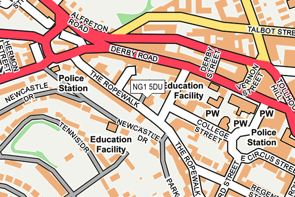 Map of GARJOBA LIMITED at local scale