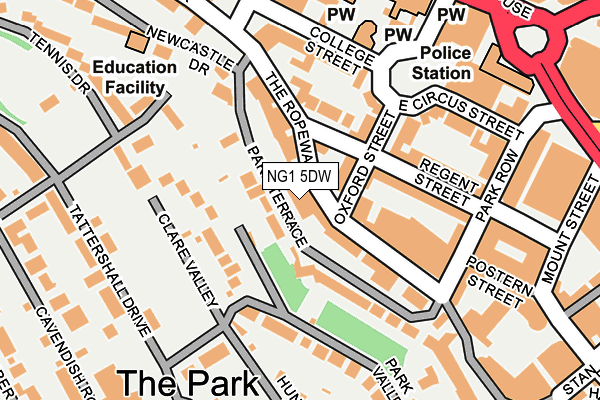 Map of TW ACADEMY LTD at local scale