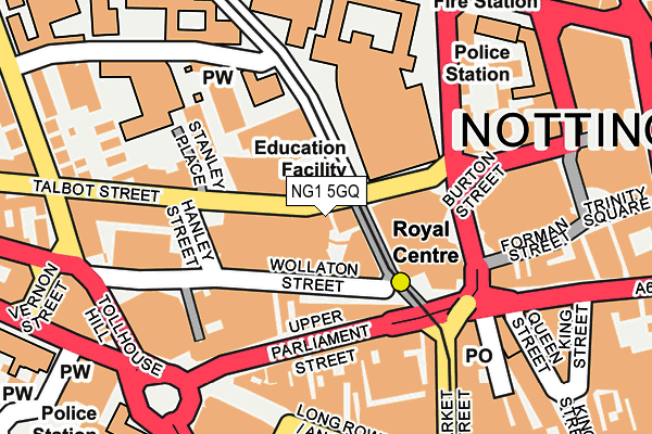 NG1 5GQ map - OS OpenMap – Local (Ordnance Survey)