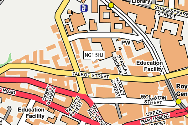 NG1 5HJ map - OS OpenMap – Local (Ordnance Survey)
