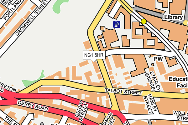NG1 5HR map - OS OpenMap – Local (Ordnance Survey)