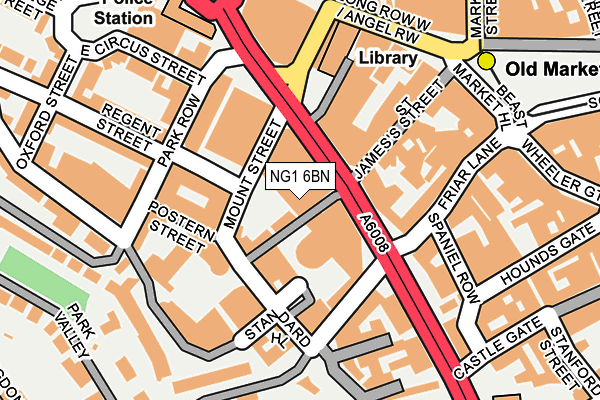 NG1 6BN map - OS OpenMap – Local (Ordnance Survey)