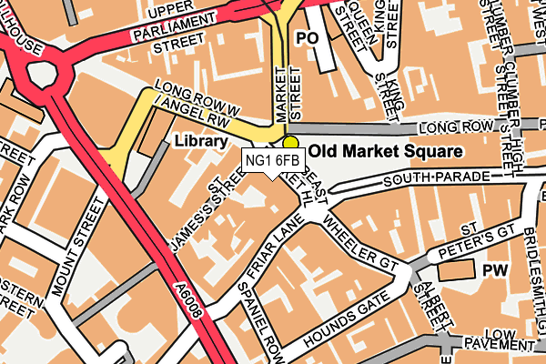 NG1 6FB map - OS OpenMap – Local (Ordnance Survey)