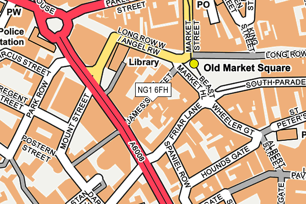 NG1 6FH map - OS OpenMap – Local (Ordnance Survey)