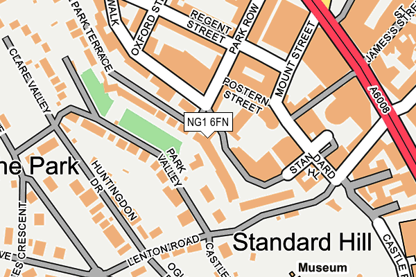 NG1 6FN map - OS OpenMap – Local (Ordnance Survey)