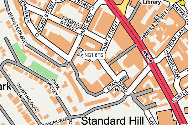 NG1 6FS map - OS OpenMap – Local (Ordnance Survey)