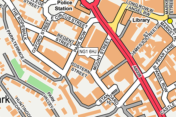 NG1 6HJ map - OS OpenMap – Local (Ordnance Survey)