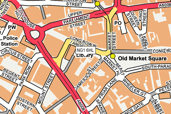 NG1 6HL map - OS OpenMap – Local (Ordnance Survey)