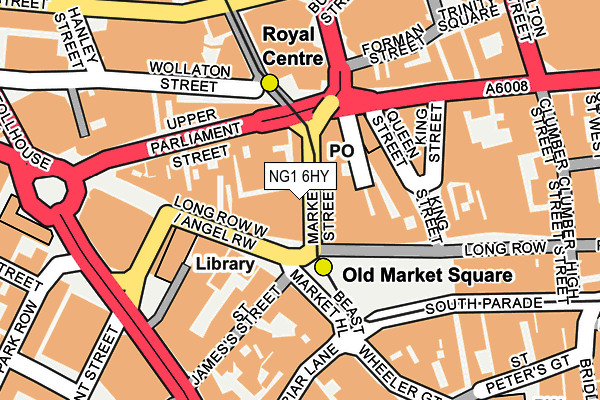 NG1 6HY map - OS OpenMap – Local (Ordnance Survey)