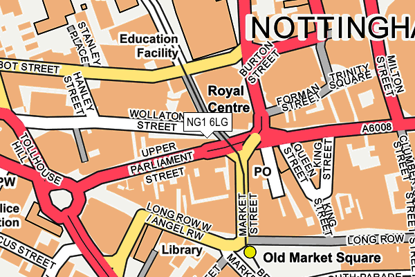 NG1 6LG map - OS OpenMap – Local (Ordnance Survey)