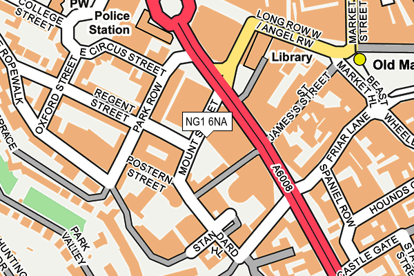 NG1 6NA map - OS OpenMap – Local (Ordnance Survey)