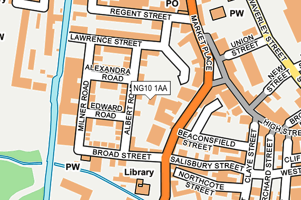 NG10 1AA map - OS OpenMap – Local (Ordnance Survey)