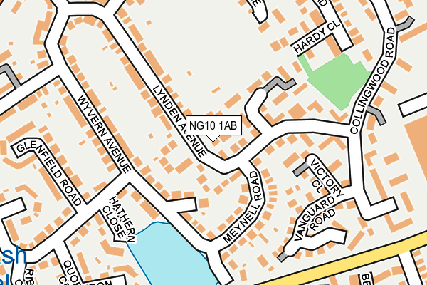 NG10 1AB map - OS OpenMap – Local (Ordnance Survey)