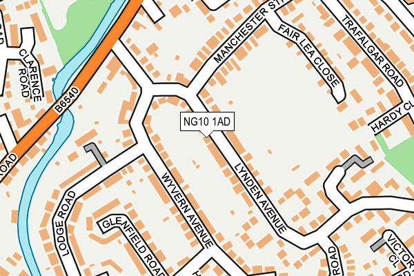 NG10 1AD map - OS OpenMap – Local (Ordnance Survey)