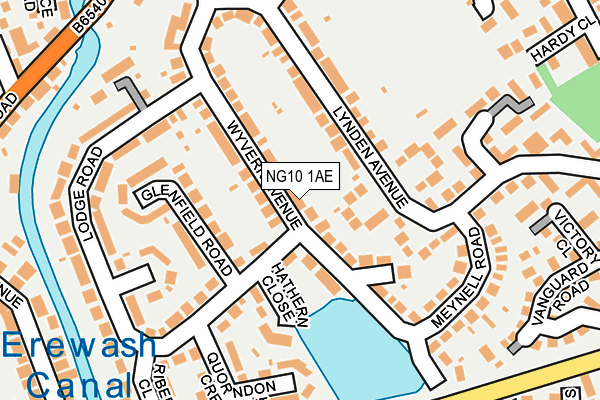 NG10 1AE map - OS OpenMap – Local (Ordnance Survey)