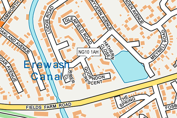 NG10 1AH map - OS OpenMap – Local (Ordnance Survey)