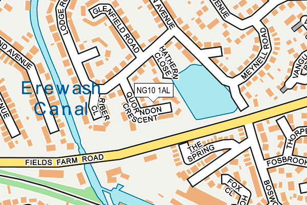 NG10 1AL map - OS OpenMap – Local (Ordnance Survey)