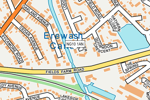 NG10 1AN map - OS OpenMap – Local (Ordnance Survey)