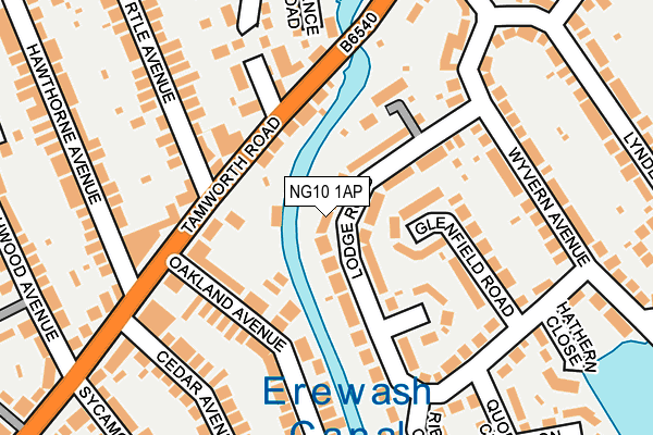 NG10 1AP map - OS OpenMap – Local (Ordnance Survey)