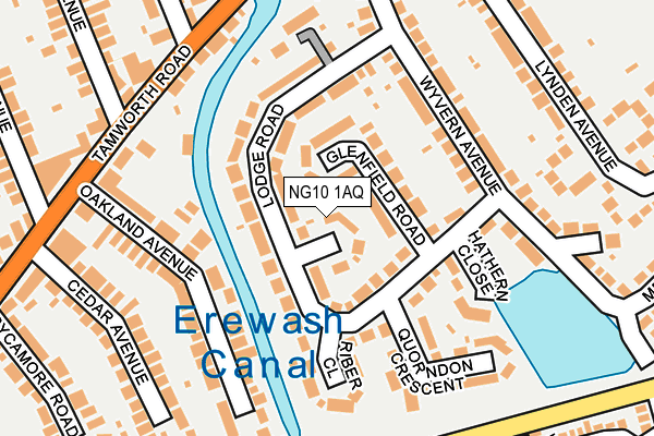 NG10 1AQ map - OS OpenMap – Local (Ordnance Survey)