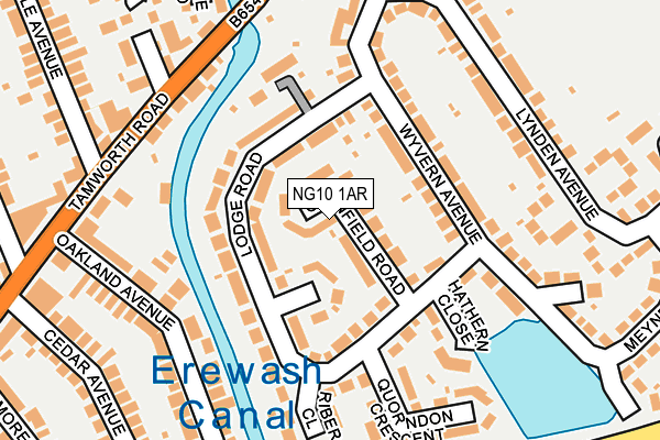 NG10 1AR map - OS OpenMap – Local (Ordnance Survey)