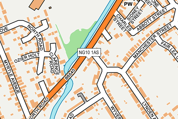 NG10 1AS map - OS OpenMap – Local (Ordnance Survey)