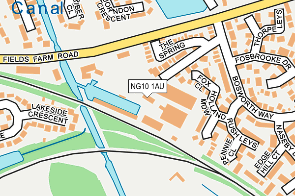 NG10 1AU map - OS OpenMap – Local (Ordnance Survey)