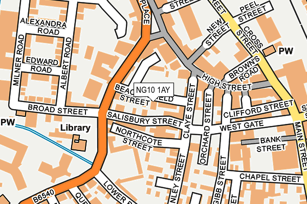 NG10 1AY map - OS OpenMap – Local (Ordnance Survey)