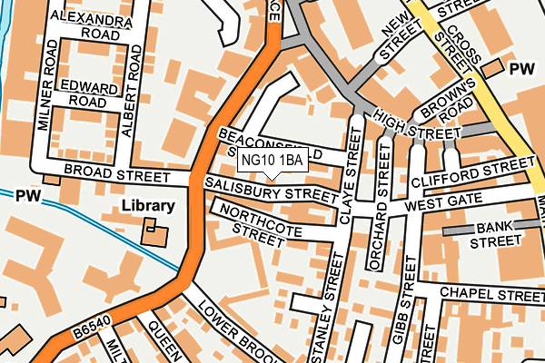 NG10 1BA map - OS OpenMap – Local (Ordnance Survey)