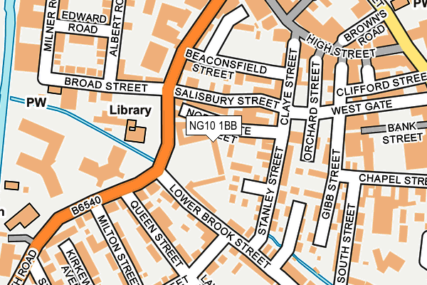 NG10 1BB map - OS OpenMap – Local (Ordnance Survey)