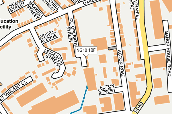 NG10 1BF map - OS OpenMap – Local (Ordnance Survey)