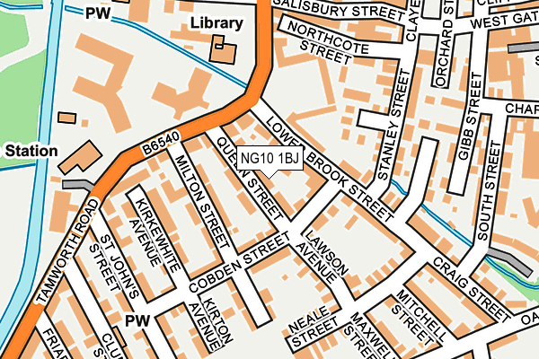 NG10 1BJ map - OS OpenMap – Local (Ordnance Survey)