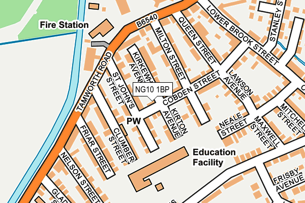 NG10 1BP map - OS OpenMap – Local (Ordnance Survey)