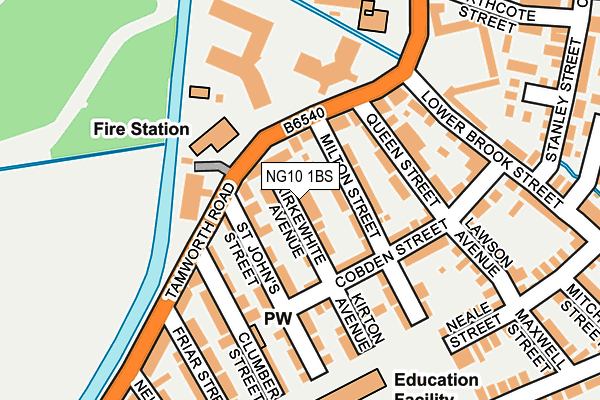 NG10 1BS map - OS OpenMap – Local (Ordnance Survey)