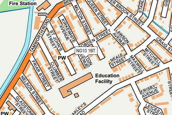 NG10 1BT map - OS OpenMap – Local (Ordnance Survey)