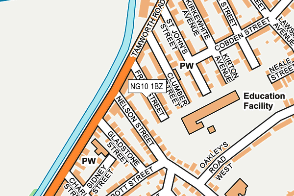 NG10 1BZ map - OS OpenMap – Local (Ordnance Survey)