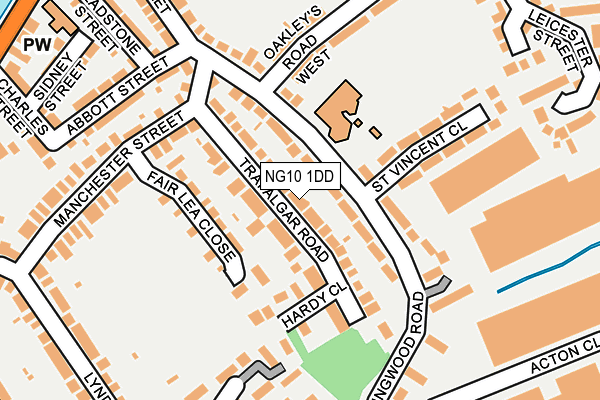 NG10 1DD map - OS OpenMap – Local (Ordnance Survey)