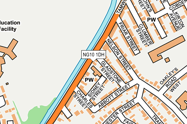 NG10 1DH map - OS OpenMap – Local (Ordnance Survey)