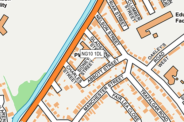 NG10 1DL map - OS OpenMap – Local (Ordnance Survey)