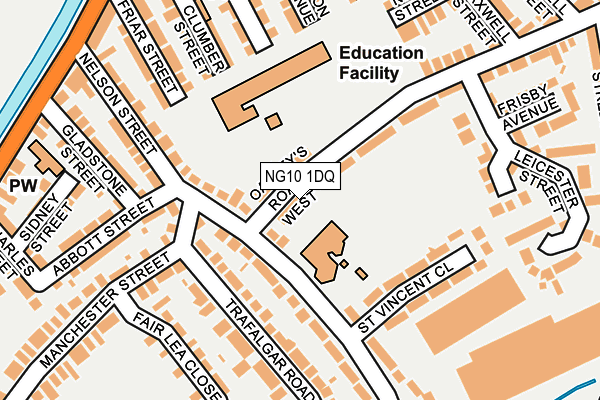 NG10 1DQ map - OS OpenMap – Local (Ordnance Survey)