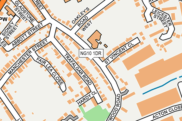 NG10 1DR map - OS OpenMap – Local (Ordnance Survey)
